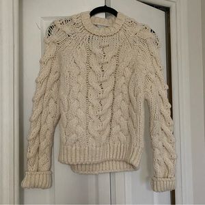 Chunky cable knit sweater